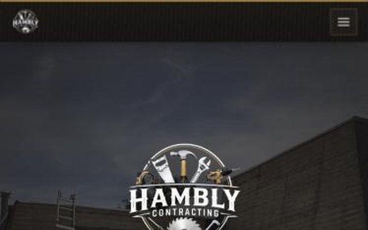 The Hambly Contracting homepage